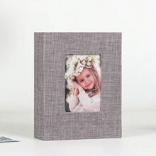 1pc 4x6 Photo Album, 100 Capacity, Linen Fabric Cover, Slip-In Pocket Style, Suitable For Wedding, Family, Vacation, Anniversary, Birthday Gifts, Anniversary Celebration, Perfect Gift - Multicolor - View 18