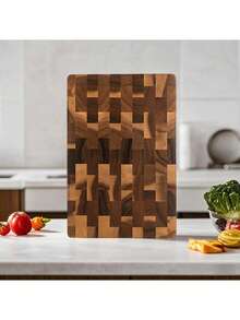 1pc/3pcs Acacia Wood Cutting Board, Wooden Chopping Board, Double-Sided Multi-Size Rectangular Wooden Tray Cutting Board For Kitchen - Acacia - View 7