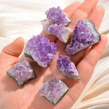 30-70g Natural Amethyst Geode Cluster, Healing Crystal Stone, Amethyst Gemstone Specimen - Purple - View 4