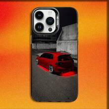 Funda para teléfono Car G-Golf R 7 GTI compatible con  16,15,14,13,12,11,Mini,Pro,E,MAX, funda negra mate a prueba de golpes, compatible con funda  17, funda  17 Pro, funda  17 Pro Max - z8 - Ver 11