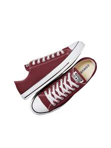 Converse Chuck Taylor All Star 帆布鞋 M9691C 栗色低帮男女休闲鞋 - 紅色 - 查看 4