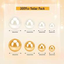 300 piezas de perlas de relleno, perlas artificiales sin agujero para rellenar jarrones, centros de mesa de velas, decoración del hogar para bodas, cumpleaños, fiestas temáticas, Halloween, Navidad, centros de mesa (incluye perlas de agua) Decoración de habitación Florero Jarrón de vidrio