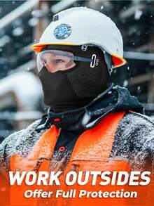 1pc Balaclava Ski Mask For Men Fleece Winter Face Mask For Cold Weather Skiing Snowboarding Motorcycle Riding Outdoor Work Winter Warm - A - View 3