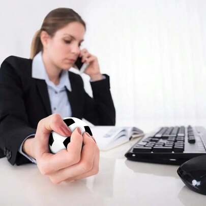 1pc Mini Soccer Ball Foam Stress Balls - Squeezable Fidget T Oys For Stress Relief, Party Favors, Carnival Prizes, And Holiday Gifts,Halloween Gift ,Christmas Gift,Stress T Oy