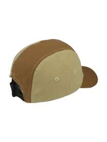 1 Gorra de béisbol unisex de cinco piezas con color combinado, estilo hip-hop skate, para uso al aire libre, trabajo, estilo de calle, compras, ocio, viajes, vacaciones y uso diario