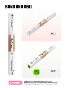 Asiteo 1pc Upgraded Long-Lasting Eyelash Extension Glue & Sealant Set, 5ml+5ml, Suitable For Individual Lash Extensions, Low Allergy Waterproof Adhesive, Eyelash Extension DIY Accessories - Bronze - View 3