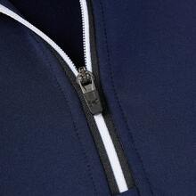 Under Armour 男女通用健身训练半拉链高领长袖T恤 - 藏青色 - 查看 5