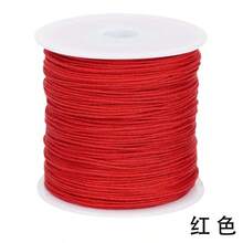 50m/Rollo Cuerda de joyería colorida, material de nailon - Pulsera DIY, collar, cuerda de joyería de cuentas hecha a mano, grosor de 1mm - un paquete - Ver 10