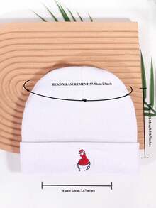 2 chiếc mũ len thêu tay thường ngày mùa đông mùa thu ngày lễ tình nhân ngày lễ tình nhân - Nhiều màu - Xem 2