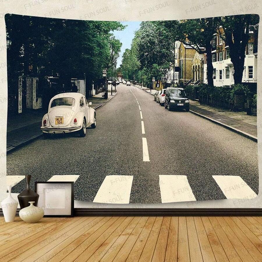 F-FUN SOUL Classic Music Poster Tapestry, 93x71inches Soft Flannel, Retro Photo Wall Hanging Tapestries For Living Room Bedroom Decor Music Party Banner GTZYFS958 - 90" dài x 100" rộng - Xem 1