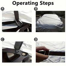2pcs Adjustable Car Cover Straps, Car Cover Fixing Ropes Anti-Wind Protection, Durable Car Cover Anti-Wind Ropes - A - View 4