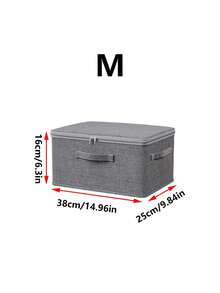 1pc Grey Extra Large Stackable Waterproof Storage Box - Versatile, Space-Saving Organizer For Closet, Bedroom, Kitchen & More - Ideal For Toys, Books, Clothes & Linens - Dark Grey - View 12