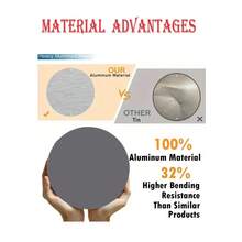 La Catrina 2D Flat Round Aluminum Wall Art - Elegant Dress Floral Skeleton, Day Of The Dead Theme, Home Office Decor - 彩色 - 查看 7