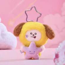 BT21 KPOP卡通旅行系列毛绒公仔钥匙扣包包挂件可爱女娃娃挂件礼物粉丝AMRY收藏玩偶生日礼物情侣礼物圣诞礼物 - 彩色 - 查看 7