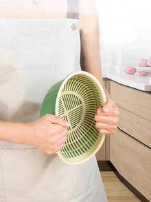 2/6 Vegetable Drainage Baskets, Plastic Vegetable Washing Baskets, Household Thickened Fruit Tray, Living Room Coffee Table, Drainage Basket, Kitchen Round Vegetable Washing Basin