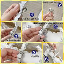 Women Lolita Cosplay Shoes Cross Strap Block Heel Mary Jane Lace Pumps-20256688 - 紫色 - 查看 5