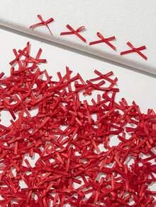100pcs Cute Mini Ballet Style Ribbon Bows, DIY Clothing & Hair Accessories Decorations - Multicolor - View 18