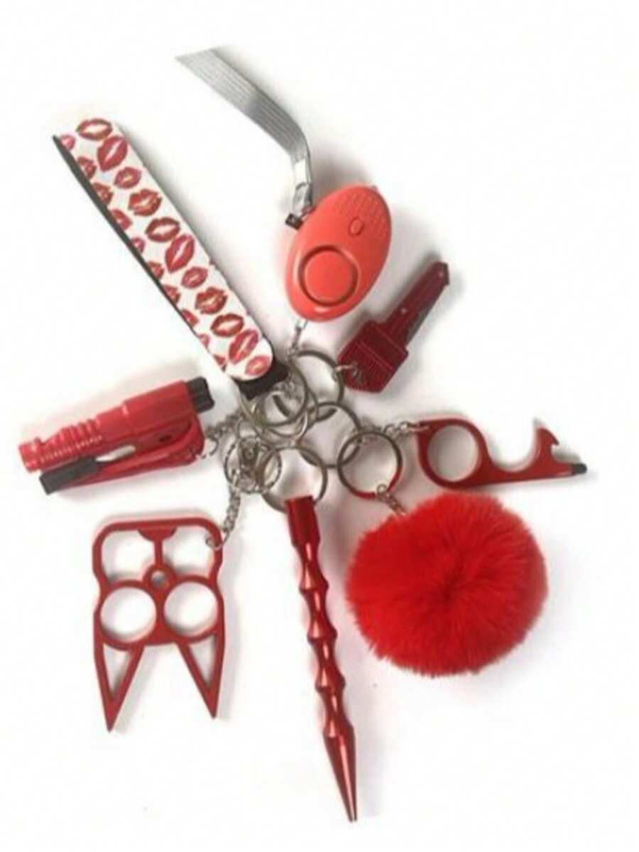 Llavero de 8 Piezas - Rojo - Ver 1