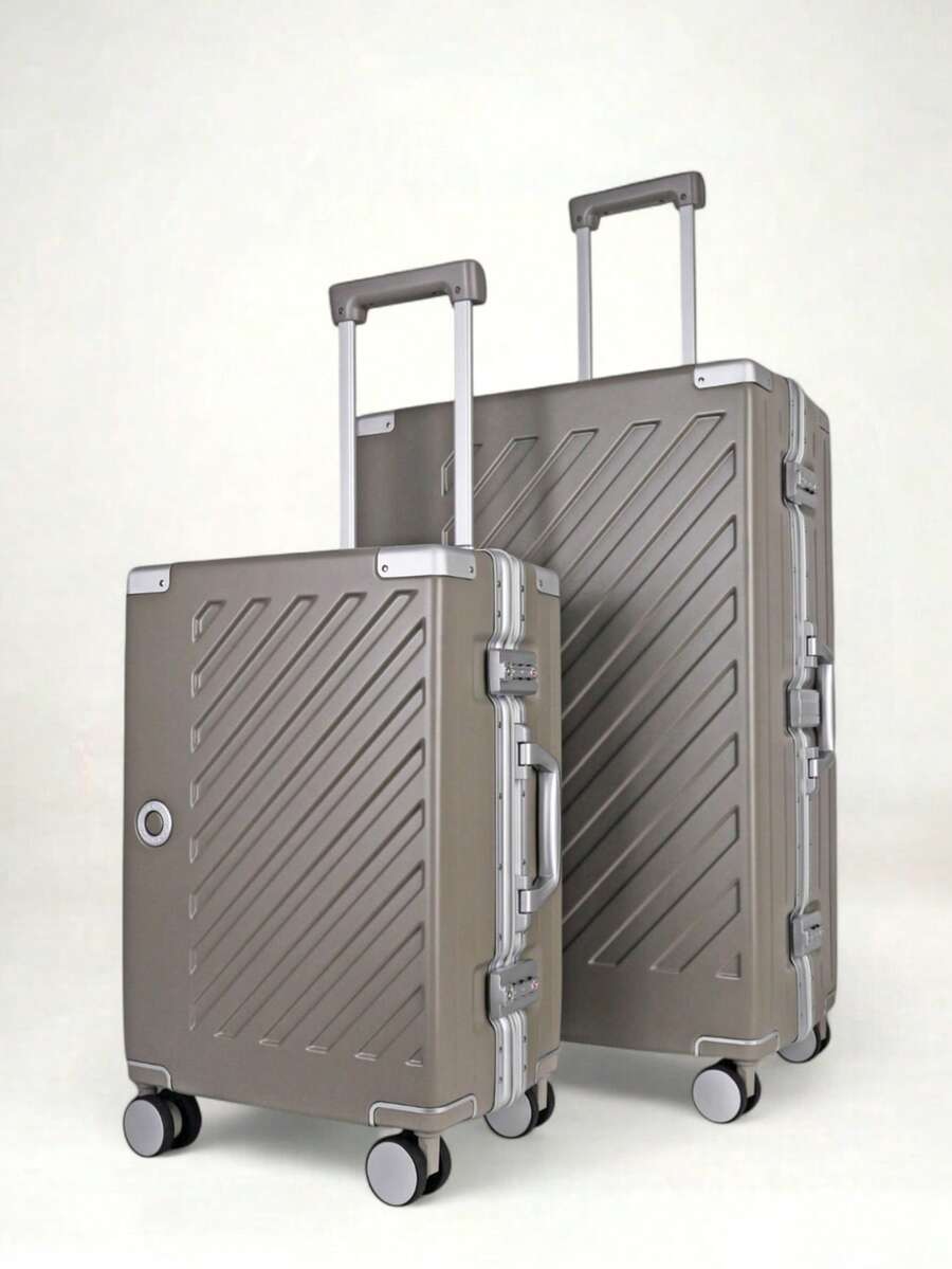JLY 3-Piece Polycarbonate Hard Shell Luggage Set, Carry-On, Medium & Large Suitcases, Built-In TSA Combination Lock, 360° Spinner Wheels