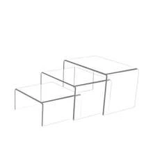 Rialzi espositivi in acrilico per gioielli, dolci e action figure - Supporti e accessori versatili per esposizione, perfetti per cupcake, caramelle e collezioni - Ideali per esposizioni al dettaglio, decorazione della casa ed eventi - Migliora la tua presentazione con mensole rialzate eleganti e funzionali per ogni occasione - Trasparente - Visualizzare 9