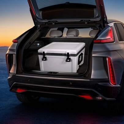 Insulated Portable Cooler, 52 Qt, Holds 50 Cans, Ice Retention Hard Cooler With Heavy Duty Handle, Ice Chest Lunch Box For Camping, Beach, Picnic, Travel, Outdoor, Keeps Ice For Up To 6 Days