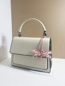 1 pieza Mochila, bolso de hombro, bolso de hombro inclinado, bolso de mano, bolso de mano, bolso de axila, bolso de maquillaje, otro bolso de almacenamiento, colgante, colgante de coche, llavero, colgante de cintura de pantalones, colgante de equipaje, colgante de identificación con diseño gráfico de libélula de estilo de color bloqueado, elegante y sencillo, versátil, alegre e interesante, adecuado para parejas, novias, estudiantes, hombres y mujeres, para ir al trabajo, citas diarias, vacaciones de verano, viajes a la playa, adecuado para hombres, vacaciones, novias, madres, pequeños regalos, regalos de cumpleaños