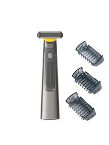 MicroTouch SOLO 钛金充电式胡须和身体剃须刀，可修剪、修边、剃须和修饰 - 黑色 - 查看 2