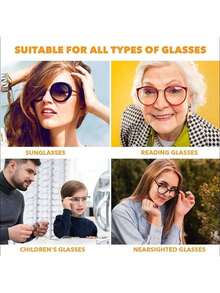 Eyeglass Nose Pads Kit, Eyeglass Repair Kit Upgraded Soft Silicone Air Chamber Screw-In Glasses Nose Pad Replacement Kit With Screws, Screwdriver, Tweezers, Glasses Cloth And Earhook,Universal Glasses Repair Kit For Eyeglasses, Sunglasses & Reading Glasses