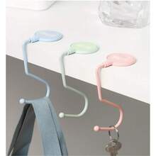 1 pieza Colgador de bolso de color Morandi, portátil y plegable, gancho resistente para colgar bolsos en la mesa, organizador de escritorio para oficina y escuela