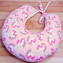 Nursing Pillow Cover Refill Model In Printed Fabric - Pink Unicorn - View 3