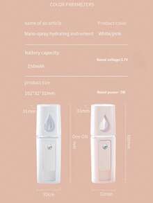 Portable Mini Face Spray Handy Steamer USB Spray Hand Eyelash Extension Atomizer Face Moisturizer Christmas Gift Valentine Gift