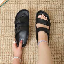 Lymalimoon Women Home Slippers - Black Buckle - View 4