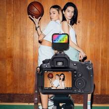 Luz de fotografía de relleno LED RGB a todo color recargable con soporte y múltiples modos de cambio - RGB - Ver 8