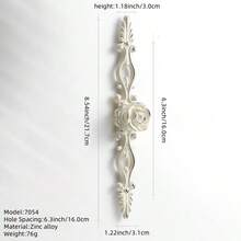 1 pezzo Pomello per mobile/cassetto in stile europeo moderno e semplice, bianco avorio, accessorio per mobili