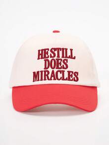 1顶绣有“HESTILL DOES”字样的撞色棒球帽，可调节户外防晒休闲帽，适合春秋季旅行、海滩、Y2K风格、夏季佩戴。 - 彩色 - 查看 11