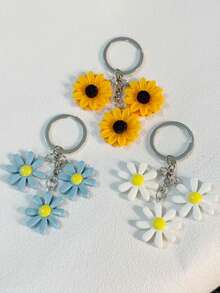 1 件向日葵树脂钥匙扣、包包和汽车装饰、配饰、吊饰、学院风和哥特式风格 - 彩色 - 查看 13