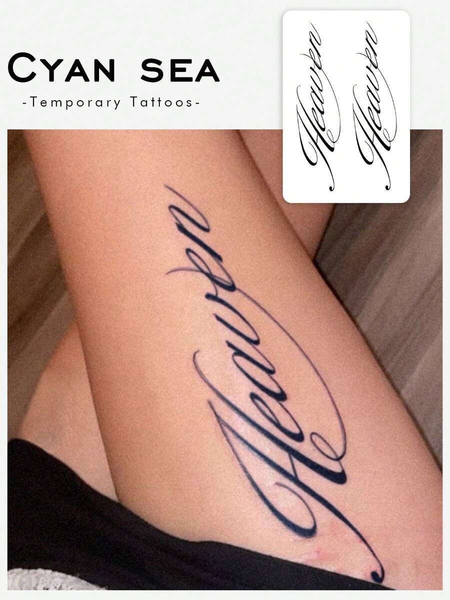 1 opakowanie ziołowych, tymczasowych naklejek tatuażowych, utrzymujących się od 7 do 14 dni. Zmywalne, wodoodporne, odporne na pot, nieodblaskowe. Stylowe, seksowne, europejskie i amerykańskie, tymczasowe naklejki tatuażowe w stylu angielskim. Nadają się do codziennego użytku.