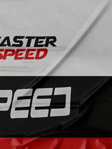 Men's Novelty Printed T-Shirt, Racing Inspired Red, White & Black Digital Print T-Shirt, Embodying The Legend Of Speed And Fashion - Multicolor - View 3