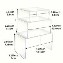 Rialzi espositivi in acrilico per gioielli, dolci e action figure - Supporti e accessori versatili per esposizione, perfetti per cupcake, caramelle e collezioni - Ideali per esposizioni al dettaglio, decorazione della casa ed eventi - Migliora la tua presentazione con mensole rialzate eleganti e funzionali per ogni occasione - Trasparente - Visualizzare 7