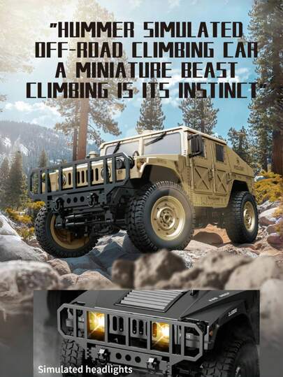 1:16 Scale 2.4G Wireless Remote Control Simulation Off-Road Climbing Car (Requires Remote Control Batteries), Realistic Design Suitable For Children Toys And Hobbyists