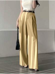 Simple, Versatile And Modern Casual Suit Pants - 卡其色 - 查看 2