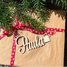 1pc/3pcs/5pcs Custom Acrylic/Wooden Christmas Ornament – Personalized Name Hanging Decoration With Festive Designs, Holiday Tree Decor, Wood Xmas Decor, Laser Cut Names, Bauble, Gift Tags, Your Logo, Home Gift Backdrop Name Sign, Christmas Decor Engraved