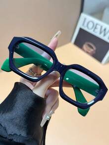 1 Pair Retro Small Square Frame Slimming High-End Glasses - Multicolor - View 6