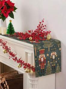 1 pezzo Runner da tavolo con motivo Schiaccianoci di Natale, Runner da tavolo decorativo natalizio, Runner da tavolo simil-lino natalizio, Runner da tavolo, Runner da tavolo, 1 pezzo Runner da tavolo, 4 pezzi Tovagliette, 1 pezzo Federa per cuscino, 3 prodotti disponibili, Decorazioni natalizie per la casa, Forniture per feste interne ed esterne, Decorazioni per la casa invernali, Decorazioni natalizie, Decorazioni per la stanza di Natale, Decorazioni per feste di Natale