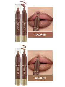 Fit Colors 1pc Matte Chocolate Scented Waterproof Lip Liner, Precise Lip Contour For Daily, Festivals, Parties, Stage Makeup - Nhiều màu - Xem 10