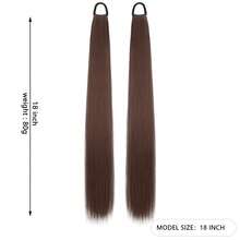 18 英寸万圣节日常马尾辫发圈和合成纤维假发马尾辫 - 适合日常佩戴 - 彩色 - 查看 10