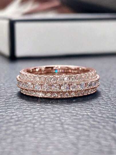 Cubic Zirconia Decor Ring