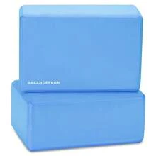 Set Of 2 High Density Yoga Blocks, 9"X6"X4" Each, Pair, Multiple Colors-743330 - Màu xanh lam - Xem 3