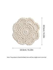 4/6/8/10/12/16/18/20 件复古花卉钩编杯垫,复古圆形杯垫,耐热餐垫,桌布和餐桌装饰 - 适用于家居、住宅、厨房、咖啡桌、木桌、餐厅、酒吧装饰 - 彩色 - 查看 12