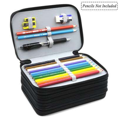 1 Stück 4-lagiger 72-Fach Stifteetui, schönes Wabenmuster Design - Große Kapazität, tragbare Stiftebox, geeignet für Studenten Buntstift Zeichnen und Schreibwaren Aufbewahrung, Schul-Saison Grundausstattung - Geschenk für Freunde, Tasche